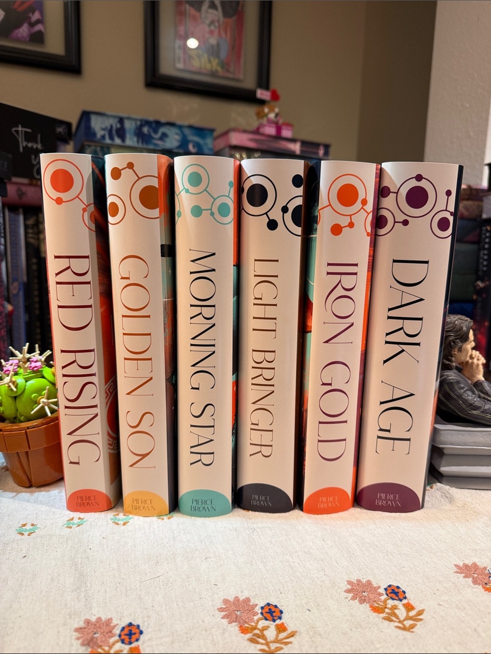Pierce Brown Red Rising Series Hardcover Set BronwynsBookCovers Alt DJ